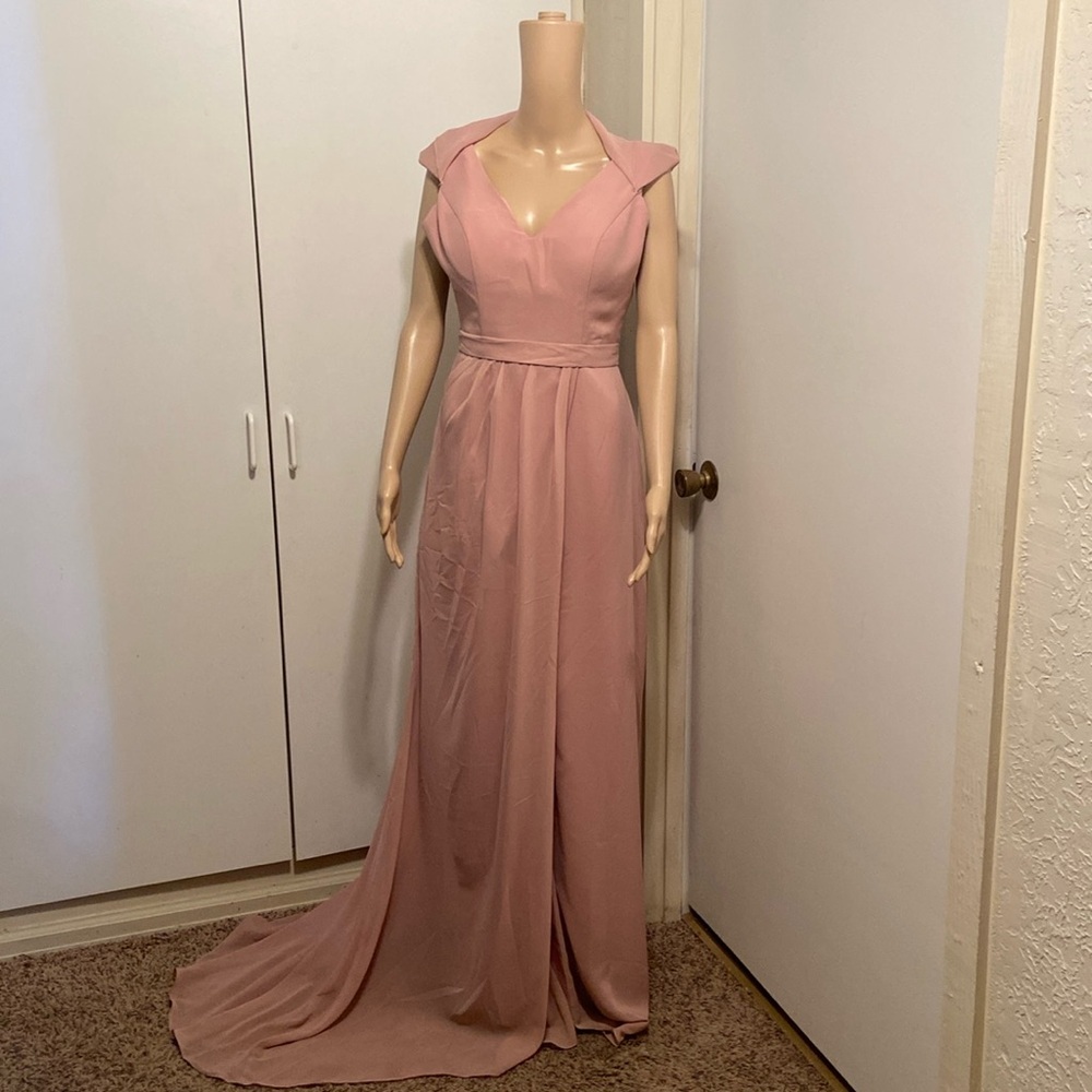 Formal dress prom wedding dusty rose pink size medium